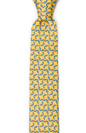 GIOCHIFINI YELLOW skinny tie