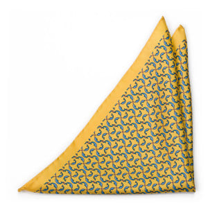 GIOCHIFINI YELLOW pocket square