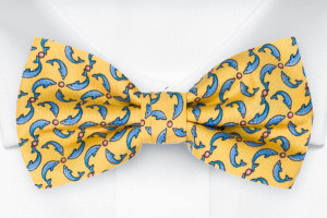 GIOCHIFINI YELLOW pre-tied bow tie