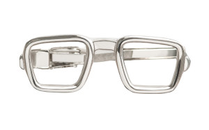 Glasses SILVER tie bar