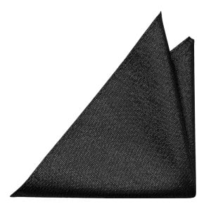 GNISTRANDE BLACK pocket square