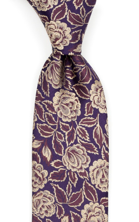 GOLDIVINE AUBERGINE tie