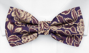 GOLDIVINE AUBERGINE bow tie