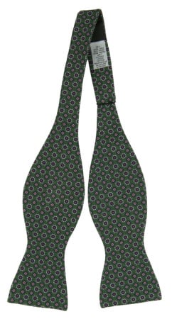 GRAZIA GREEN self-tie bow tie
