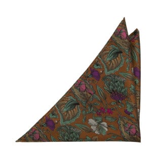 GROWINGONME OCHRE YELLOW pocket square
