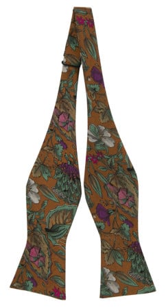 GROWINGONME OCHRE YELLOW self-tie bow tie