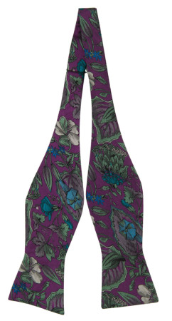 GROWINGONME PURPLE self-tie bow tie
