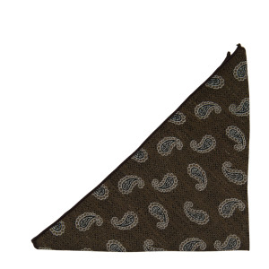 HANGINTHERE BROWN pocket square