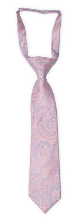ILLUSTRIOUS Pink boy's tie small pre-tied