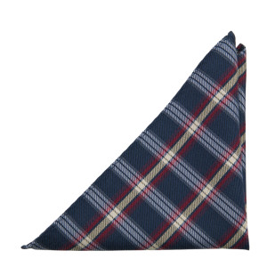 INCHECK DARK BLUE pocket square