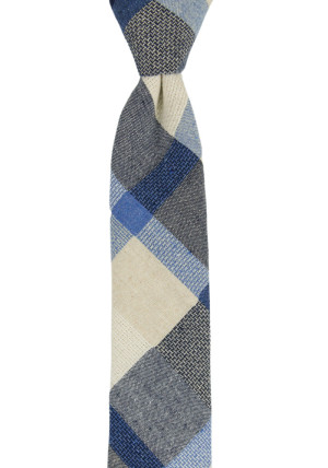 INTERWEAVE BLUE skinny tie