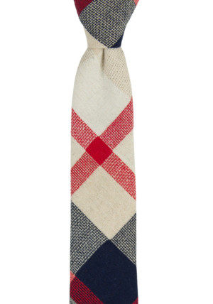 INTERWEAVE RED skinny tie