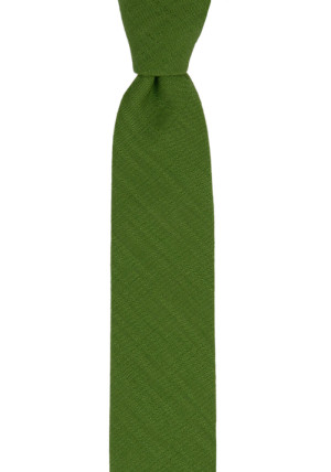 BASKETVEIL GREEN skinny tie