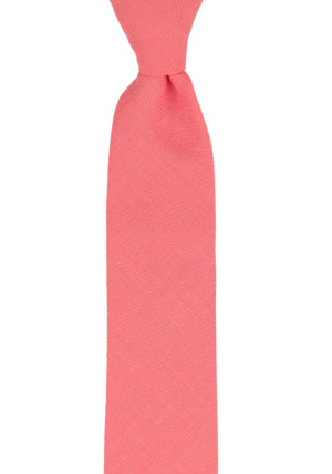 BASKETVEIL PINK skinny tie