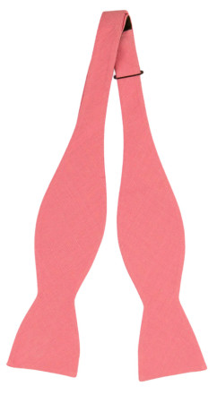 BASKETVEIL PINK self-tie bow tie