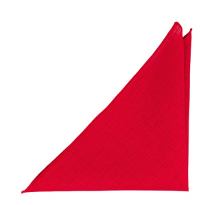 BASKETVEIL RED pocket square