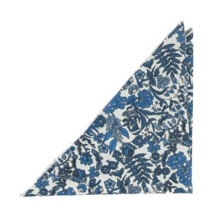 BLUEBREW WHITE pocket square