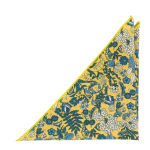 BLUEBREW YELLOW pocket square