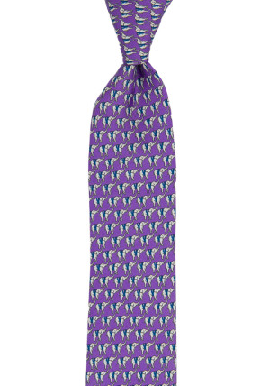 BOCCAGLIO Purple skinny tie