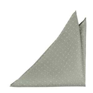 BRUDGUM LIGHT GREY pocket square
