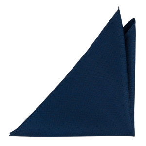 BRUDGUM NAVY BLUE pocket square