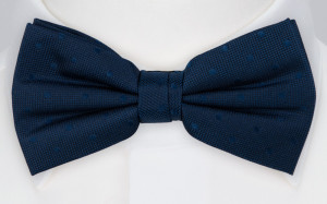 BRUDGUM NAVY BLUE bow tie