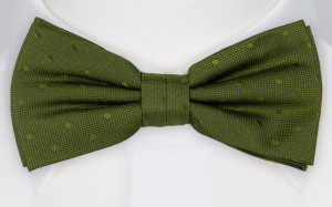BRUDGUM OLIVE GREEN bow tie
