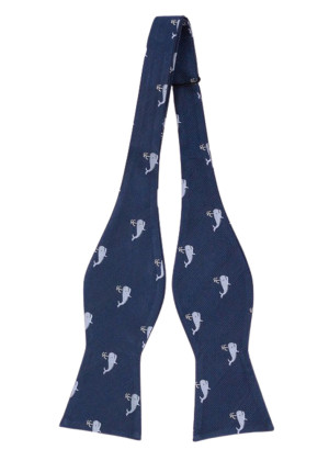 CACHALOT BLUE self-tie bow tie