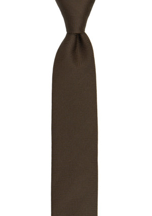DRUMMEL BROWN skinny tie