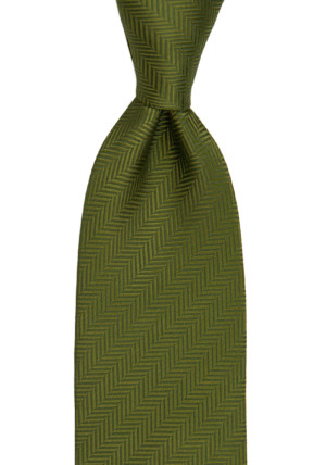 DRUMMEL OLIVE GREEN tie