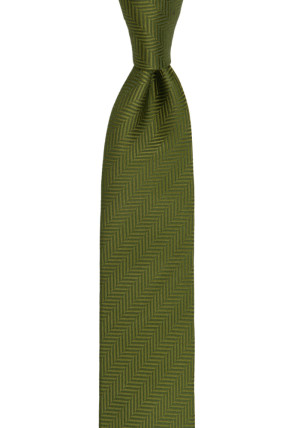 DRUMMEL OLIVE GREEN skinny tie