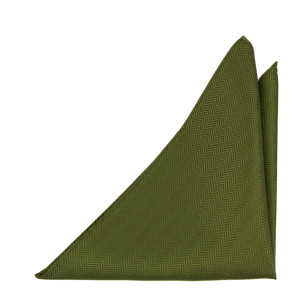 DRUMMEL OLIVE GREEN pocket square