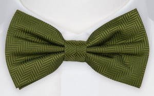DRUMMEL OLIVE GREEN bow tie