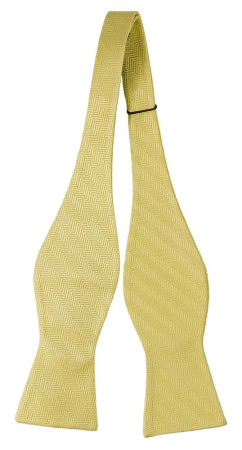 DRUMMEL Yellow self-tie bow tie