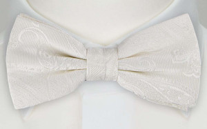 FLOTT WHITE pre-tied bow tie