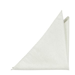GNISTRANDE WHITE pocket square