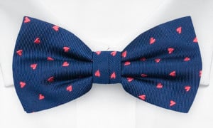 HEARTQUAKE BLUE bow tie