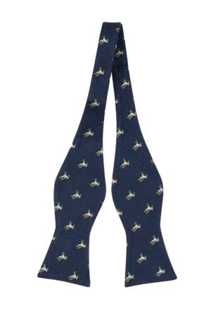 MARSHMALLARD BLUE self-tie bow tie