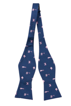 SEASIDER BLUE self-tie bow tie