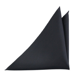 SOLID Charcoal pocket square