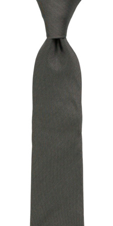 SOLID Dark grey boy's tie medium