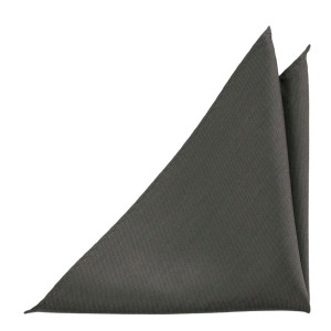 SOLID Dark grey pocket square