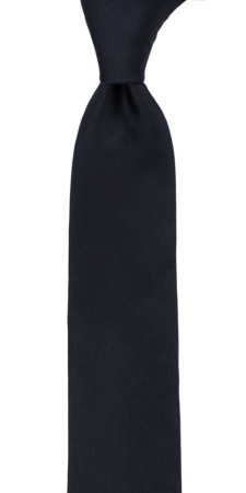 SOLID Dark navy boy's tie medium