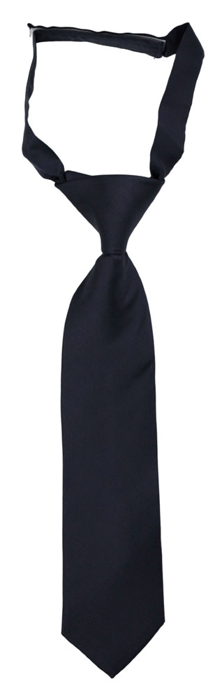 SOLID Dark navy boy's tie small pre-tied