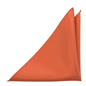 SOLID Dark peach pocket square