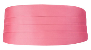SOLID Dark pink cummerbund