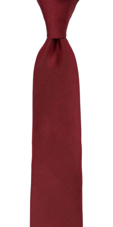 SOLID Dark red boy's tie medium
