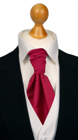 SOLID Fuchsia pre-tied cravat