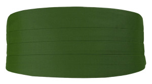 SOLID GREEN cummerbund