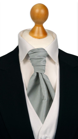 SOLID Grey pre-tied cravat